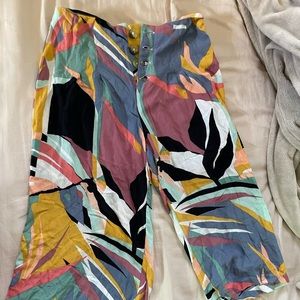 Rip curl flowy colorful pants